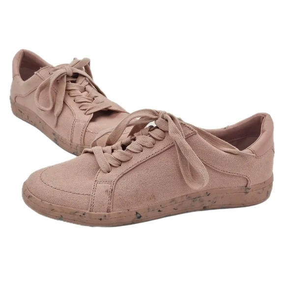Treasure & Bond Women's Pink Coral Flecked Monroe Canvas Lace Up Sneaker Size 7 - Picture 1 of 12